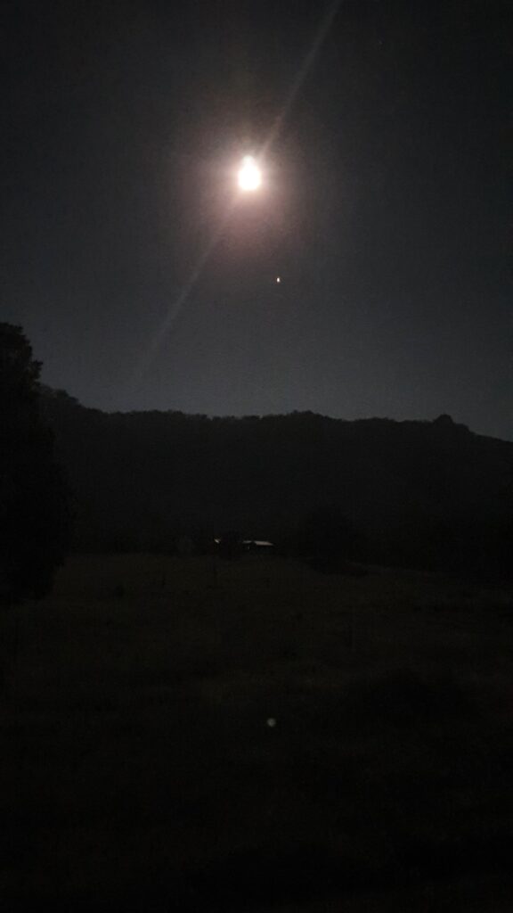 Full moon over Woko National Park